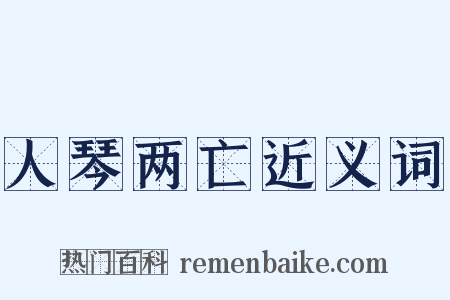 人琴两亡近义词是什么意思的图片